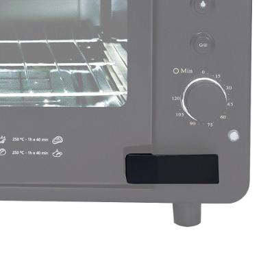 Puxador Inferior Frontal Para Forno De Bancada Preto