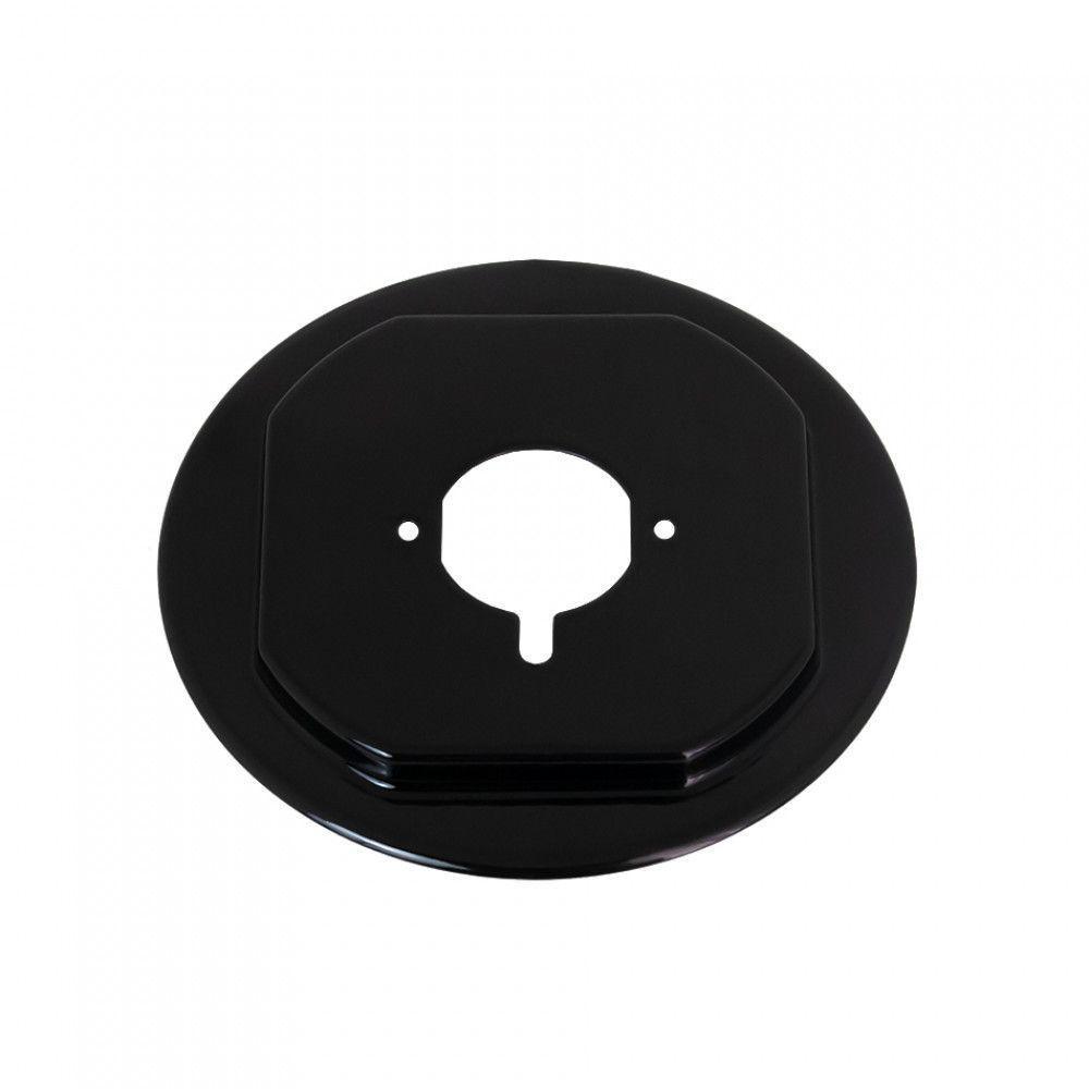 Flange Esmaltada Média Sistema Anti-rotação Para Cooktop Preto - 1