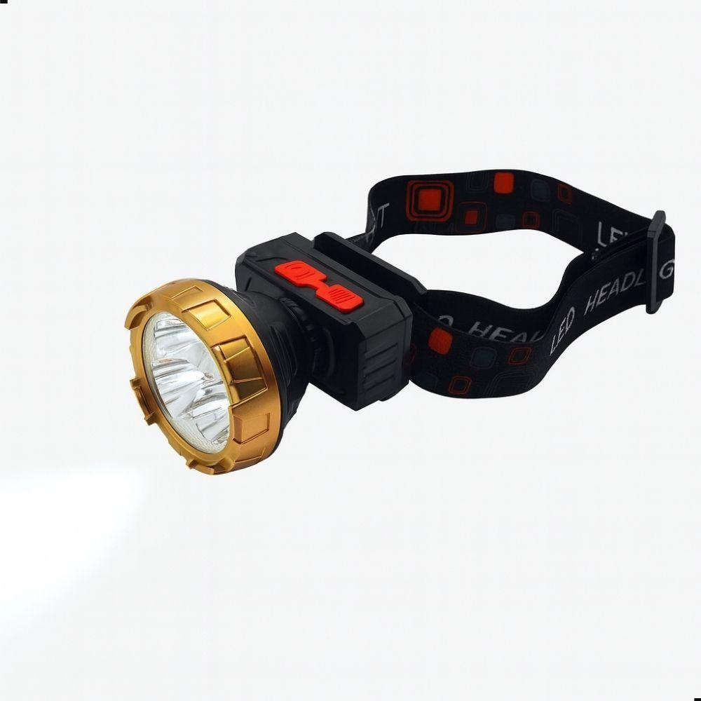 Lanterna De Cabeça Recarregável 5 Leds Potente Ajuste 180° Usb Bateria 600mah Preto - 2