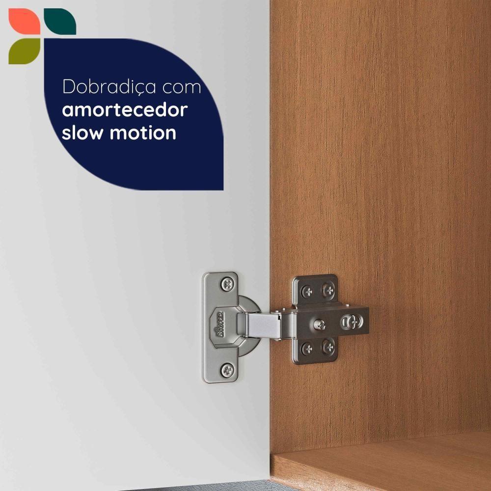 Balcão Armário Macadâmia 800mm Telasul P/cooktop 5 Bocas Freijó/branco - 7