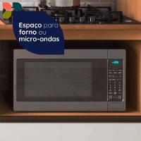 Balcão Armário Macadâmia 800mm Telasul P/cooktop 5 Bocas Freijó/branco