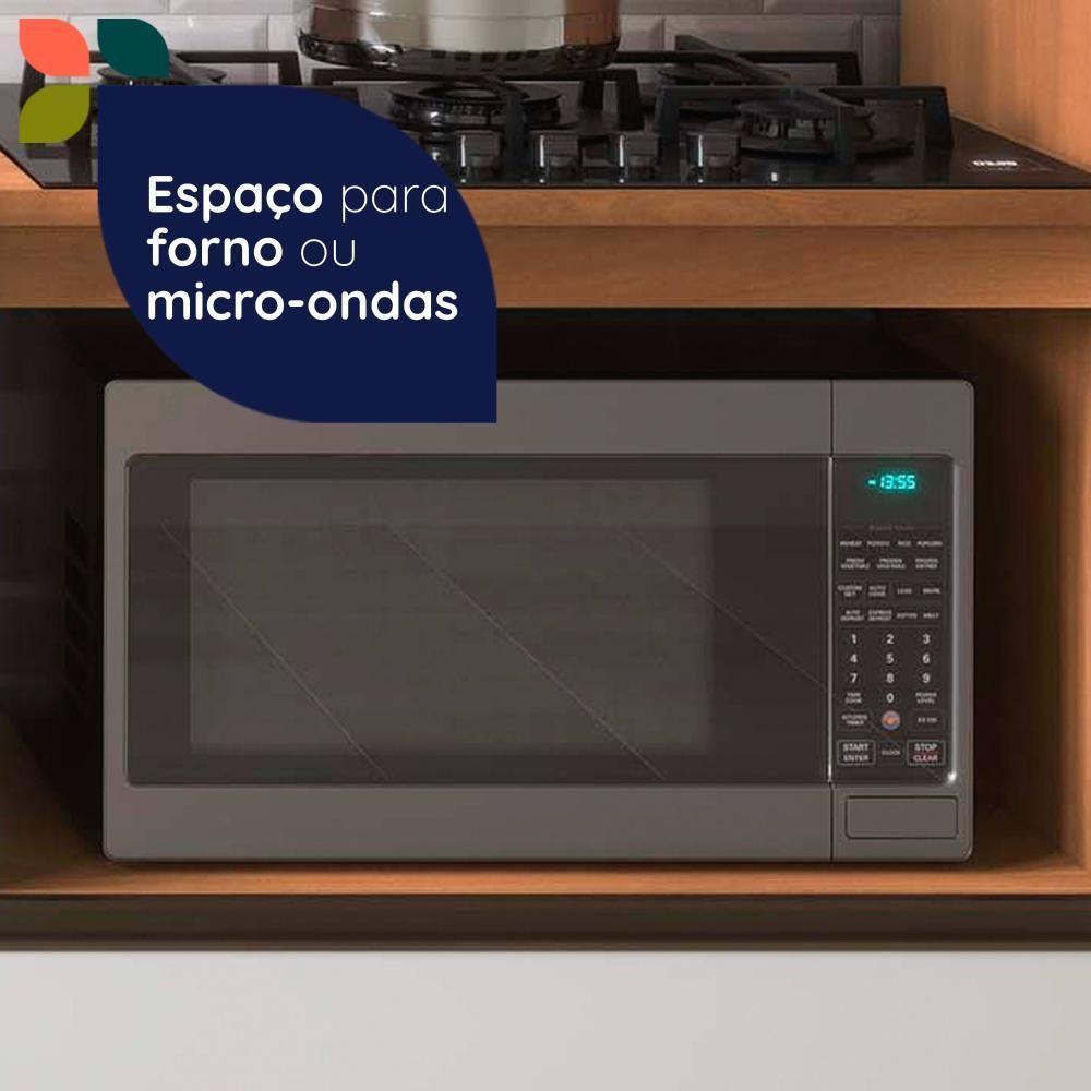 Balcão Macadâmia 1200mm P/cooktop 5 Bocas Freijó/branco - 5