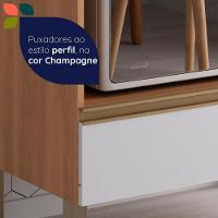 Balcão Macadâmia 1200mm P/cooktop 5 Bocas Freijó/branco - 6