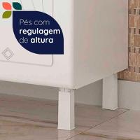 Balcão De Cozinha De Aço Telasul Star 5 Portas Para Pia Branco - 7