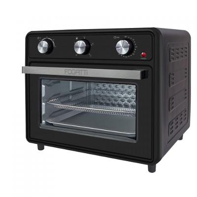 Forno Air Fryer Elétrico Fogatti Forno Air Fryer 30L Multifunções Preto 110V