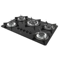 Cooktop Terim Safe Ferro Fundido 5 Bocas Tripla Chama Glp Preto Bivolt - 1