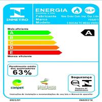 Cooktop Terim Safe Ferro Fundido 5 Bocas Tripla Chama Glp Preto Bivolt - 2
