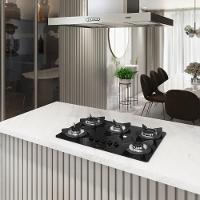 Cooktop Terim Safe Ferro Fundido 5 Bocas A Gas Preto Bivolt - 6