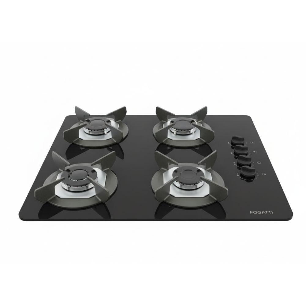 Cooktop Fogatti Safe Ferro Fundido 4 Bocas A Gas Preto Bivolt - 1