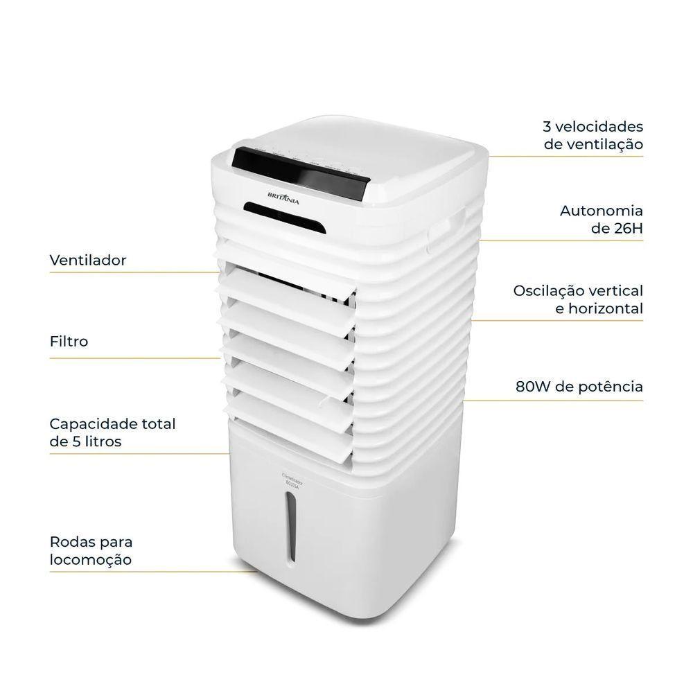 Climatizador De Ar Britânia Bcl05a 4 Em 1 Frio Com 3 Vel. 110V - 6