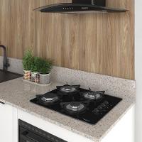 Cooktop Fogatti Fgt 4 Bocas Vidro Preto Flange Inox Bivolt - 2