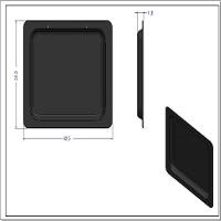 Bandeja Esmaltada De Resíduos Para Fornos Embutir 57 Litros Preto - 2