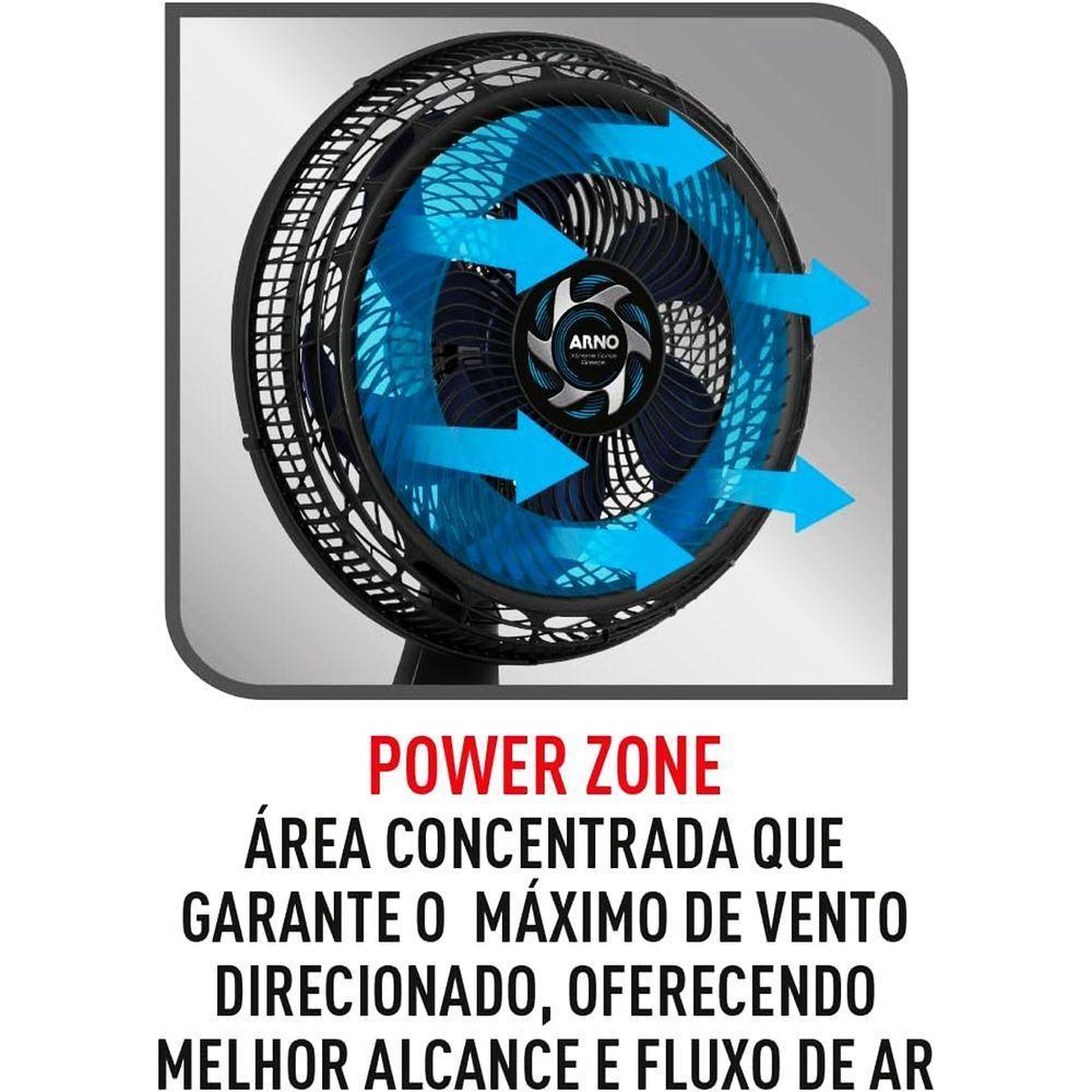 Ventilador De Mesa Arno Xtreme Force Silencioso 40cm 6 Pás 110V - 6