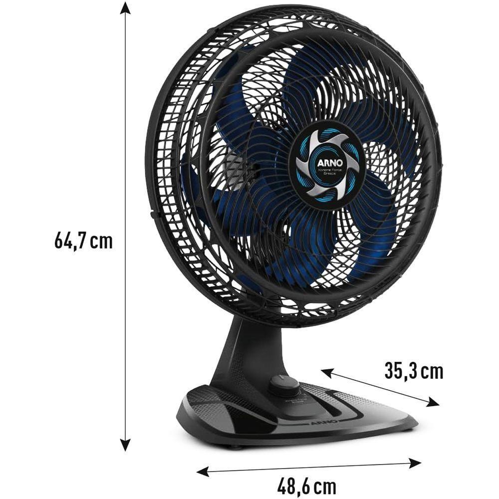 Ventilador De Mesa Arno Xtreme Force Silencioso 40cm 6 Pás 110V - 10