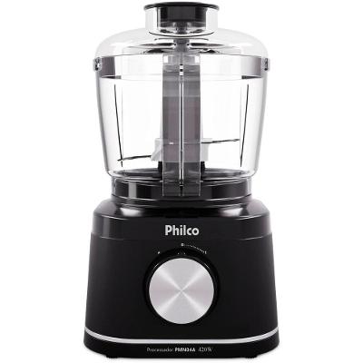 Processador de Alimentos Philco PMN04A 1 Velocidade 420W com Função Pulsar 110V