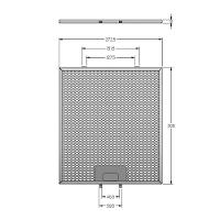 Filtro De Alumínio Para Coifa Tamanho 30,8 X 27,2 Cm Prata - 2