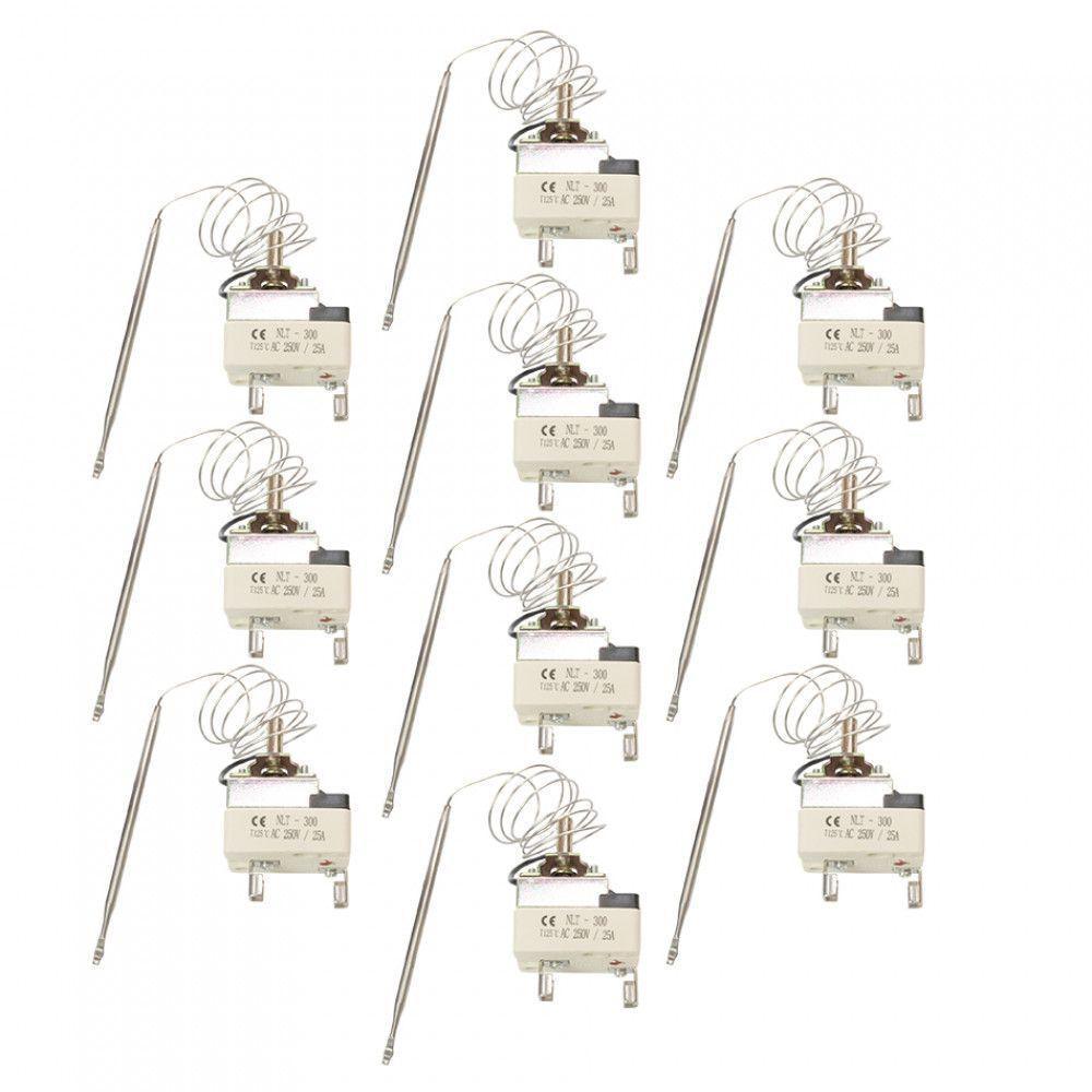 Kit Termostato Haste Longa Forno Elétrico - 10 Peças Metálico Bivolt - 1