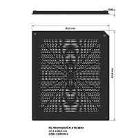 Filtro De Carvão Para Coifas Fogatti E Nardelli Antigas Preto - 2