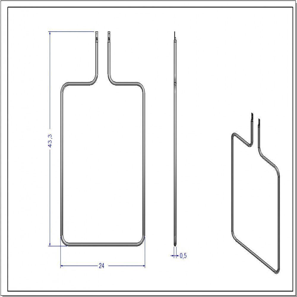 Resistência Superior Para Forno De Bancada 60 Litros 220V Verde 220V - 2
