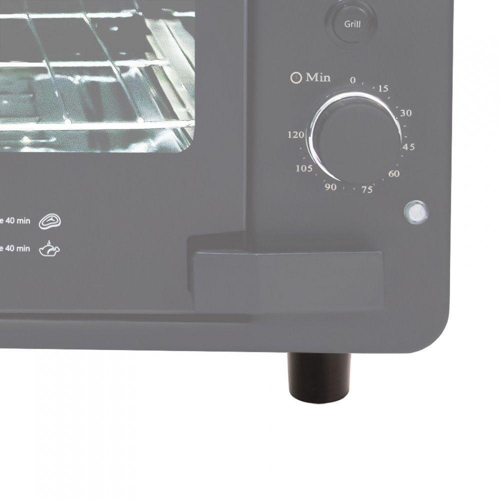 Pé Dianteiro De Suporte Para Forno Preto - 1