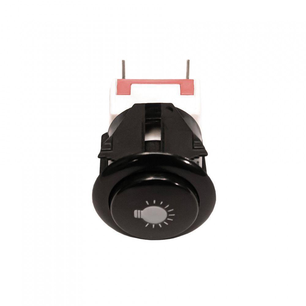 Interruptor Com Botão Da Lâmpada Para Fornos Preto Bivolt - 2