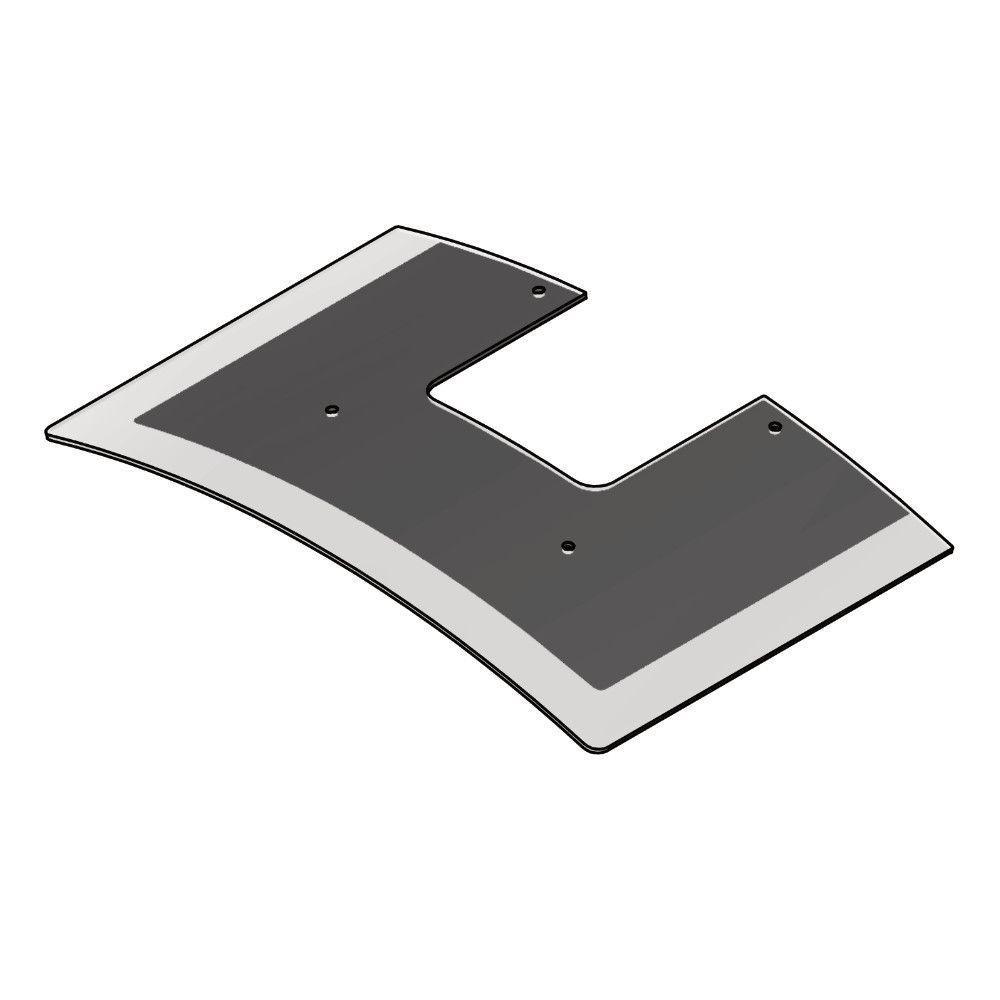 Vidro Curvo Para Coifa De Parede 70 Cm - 1