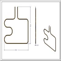Kit Resistência Inferior Para Fornos Embutir 220V - 5 Peças Verde 220V - 3