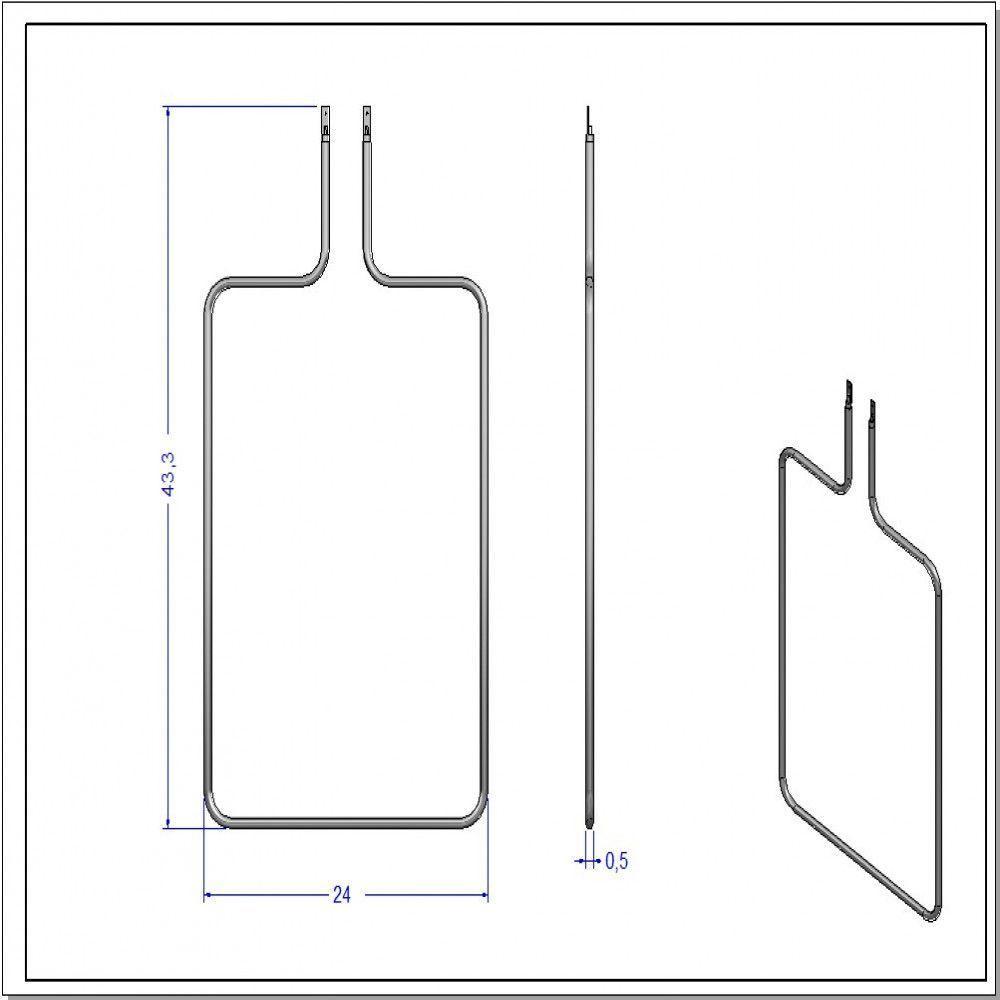 Kit Resistência Superior Para Forno SMART60S 110V - 5 Peças Verde 110V - 3