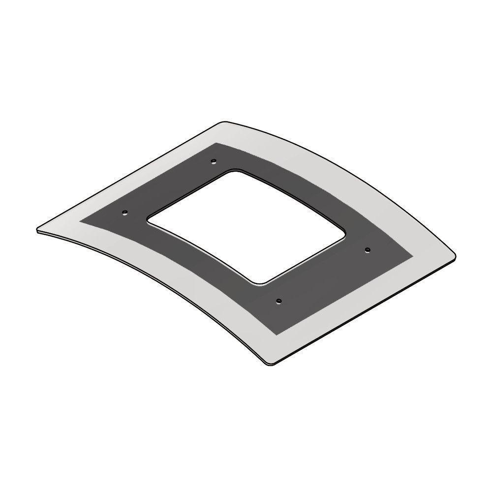 Vidro Curvo Para Coifa De Ilha 90 Cm - 1