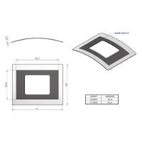 Vidro Curvo Para Coifa De Ilha 90 Cm - 2