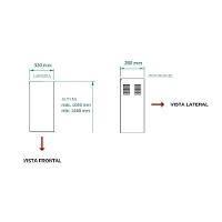 Duto Especial De Inox Para Coifa De Ilha Altura 1,4 A 1,6m Inox - 2