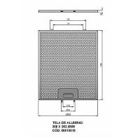 Filtro De Alumínio Para Coifa Tamanho 29,8 X 25,3 Cm Prata - 2