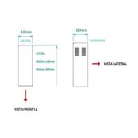Duto Especial De Inox Para Coifa De Ilha Altura 1 A 1,20 M - 2