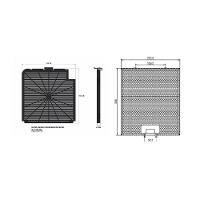 Kit De Filtros Alumínio + Carvão Para Coifa Nardelli Preto Com Prata - 2