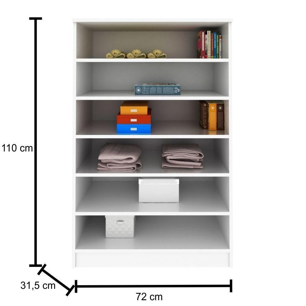 Kit 2 Armários Multiuso Para Lavanderia Bell P04 Branco - Mpozenato - 3