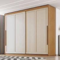 Guarda Roupas Casal 2 Portas De Correr 6 Gavetas Firenze Madeirado / Areia - 2