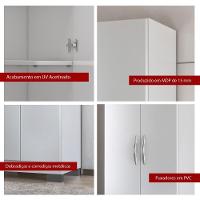 Armário Multiuso Ditália 2 Portas Dm-579 Branco - 8