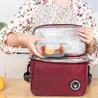 Bolsa Termica Fitness Frasqueira Trabalho Academia Frutas Marmita Bebida Lancheira Alca Regulavel Bolsinho Vinho - 7