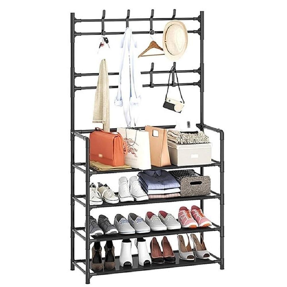 Estante Porta Brinquedos Sapateira Organizadora Sapatos Multiuso Arara Modular Quarto Guarda Roupa 4 Prateleiras Cabidei - 6