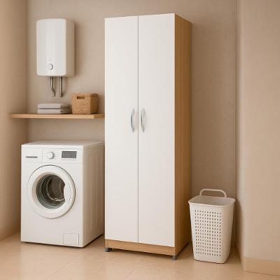 Armário Multiuso Ditália 2 Portas Dm-579 Branco Riviera