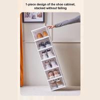 Armario Dobravel 3 Andares Sapateira Organizador De Brinquedos Automatico Caixa Empilhavel Multiuso - 10