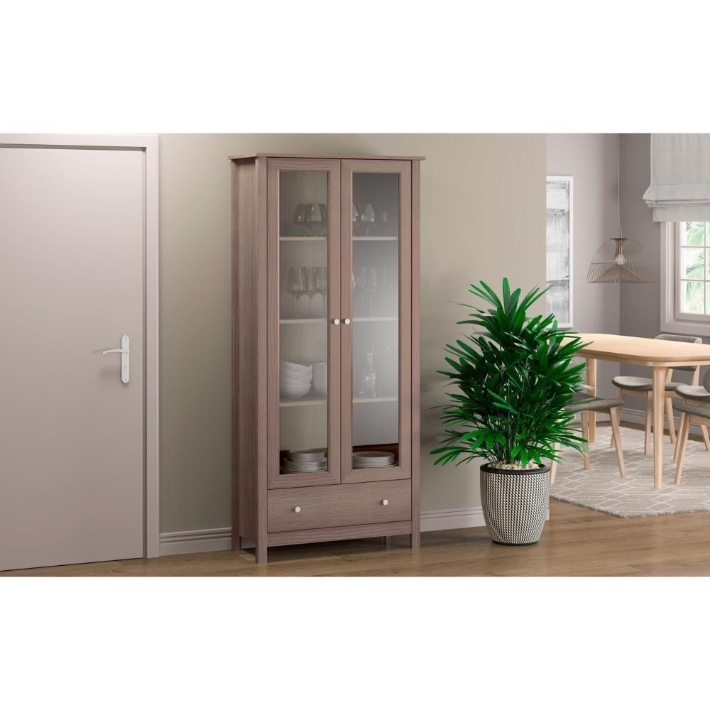 Cristaleira 2 Portas 1 Gaveta Ditália E-954 Diamond - 2