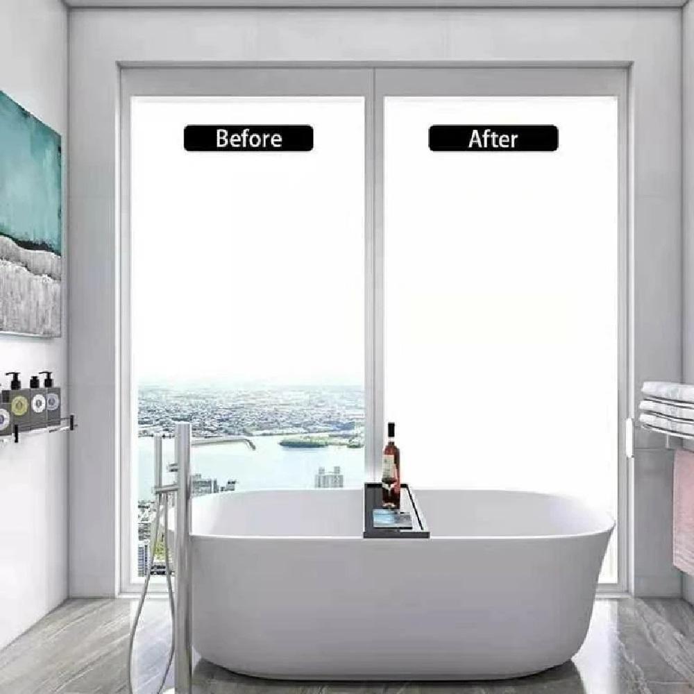 Adesivo Jateado Vidro Pelicula Jateada Box Banheiro Janela 2m Porta Fosco Cristal Autocolante Vinil Decorativo - 3