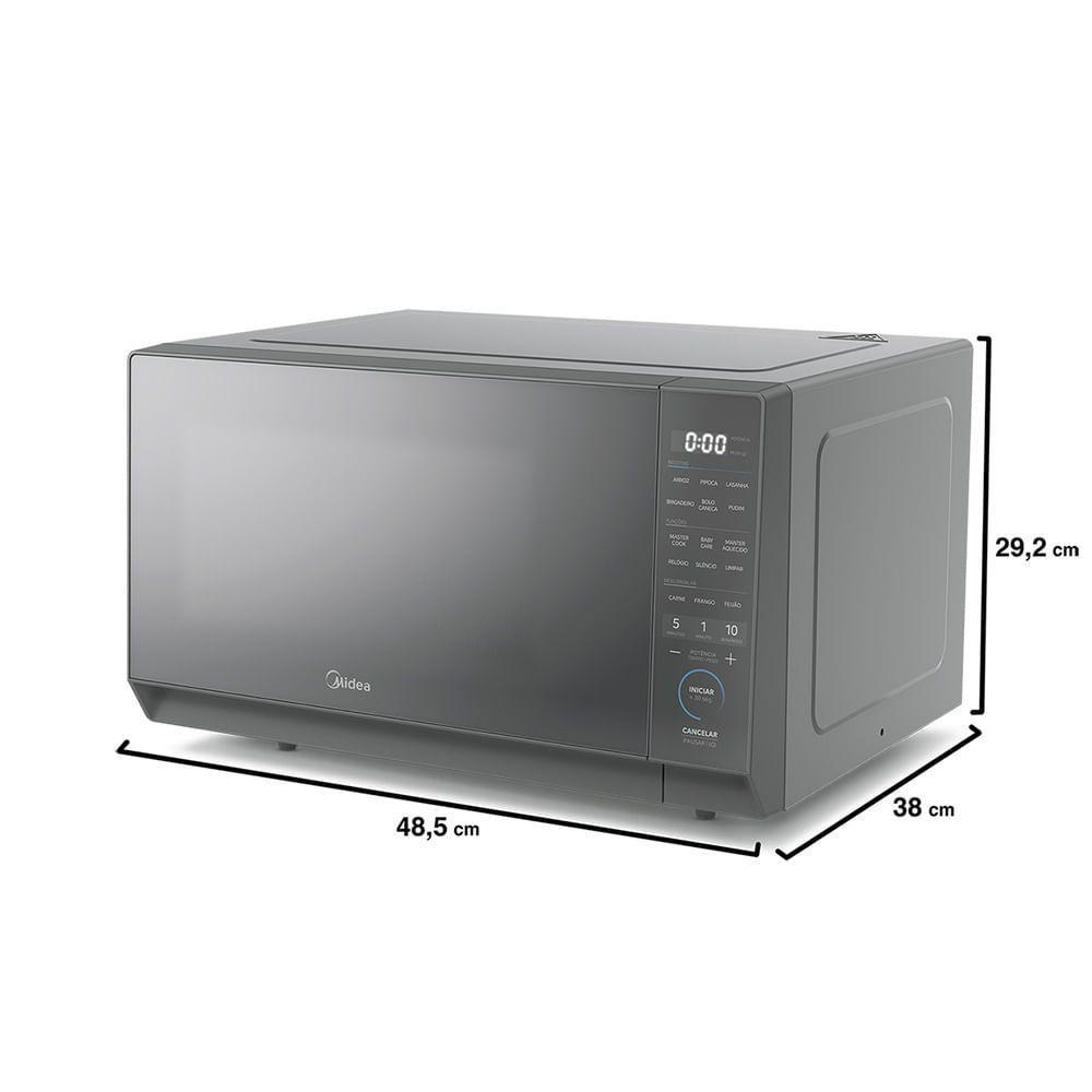 Micro-ondas 27L Prata Porta Espelhada Mastercook Midea MHP27S1 110V - 6