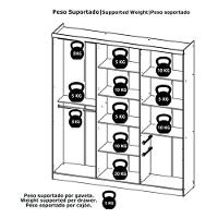 Guarda Roupa Casal Presence 6 Portas Branco Acetinado - Thb - 3
