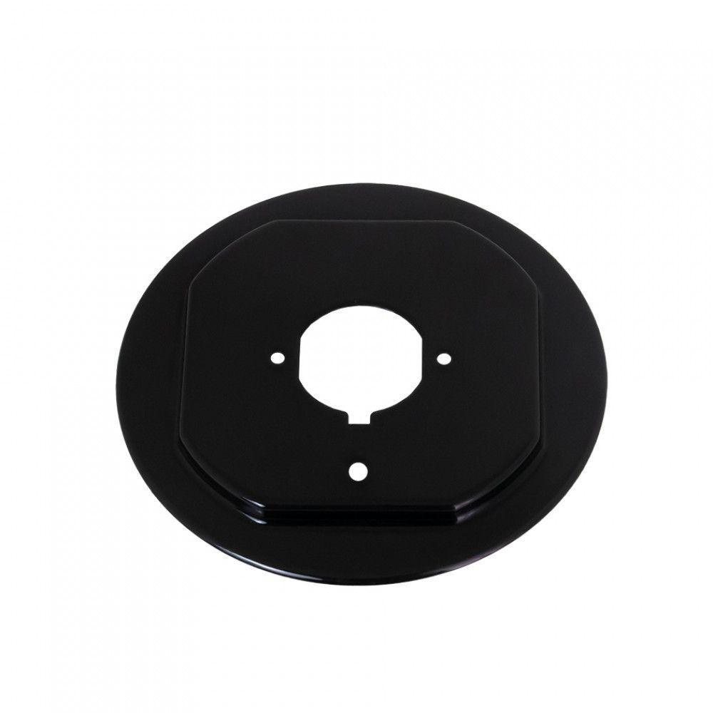 Flange Esmaltada Grande Sistema Anti-rotação Para Cooktop Preto - 1
