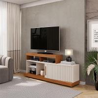 Rack Bancada Scala Com Mesa De Centro Pilar Freijó Off White – Dj Móveis - 2