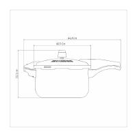 Panela De Pressão Tramontina Vancouver Effrect Em Alumínio Com Revestimento Interno E Externo Em Antiaderente Starflon M - 9