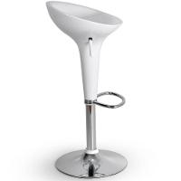 Banquetas Giratória Alta Tulipa Lotus Assento Abs Kit 02 Un Branco - 3