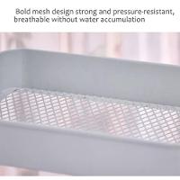 Carrinho Multiuso Organizador Brinquedos Sala Cozinha Manicure 3 Prateleiras Auxiliar Em Aço Profissional Branco - 6